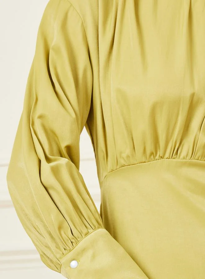 Styli Silky Flared Dress