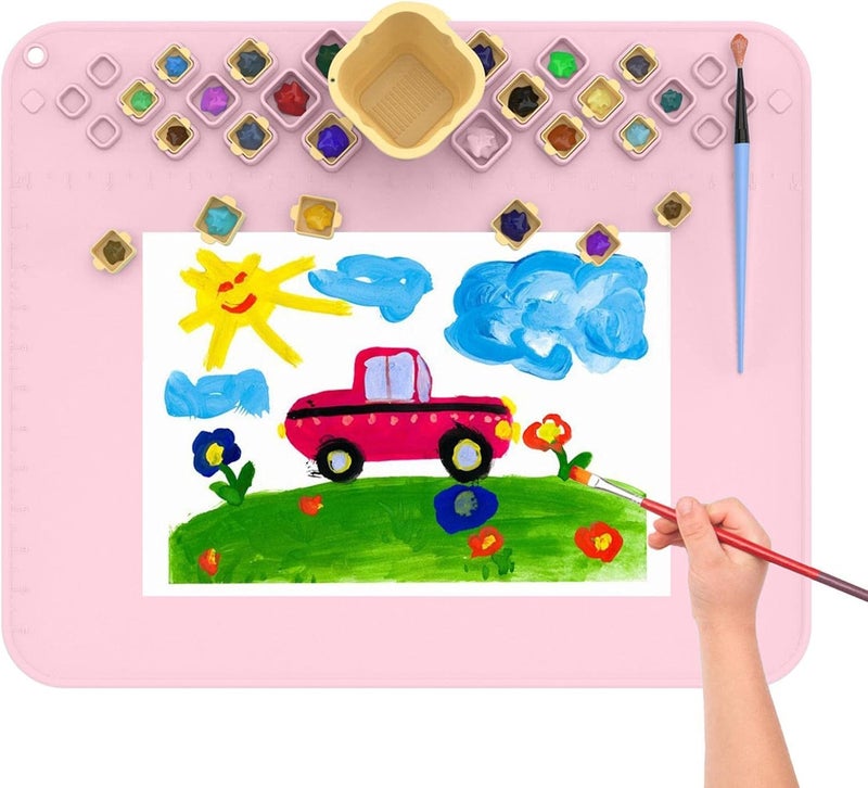 windforgecraft Silicone Art Mat, Silicone Mats for Crafts, Creative Silicone Sheet with Lip for Jewelry Resin Molds Counter Table Countertop Protector Placemat, Pet - Image 5