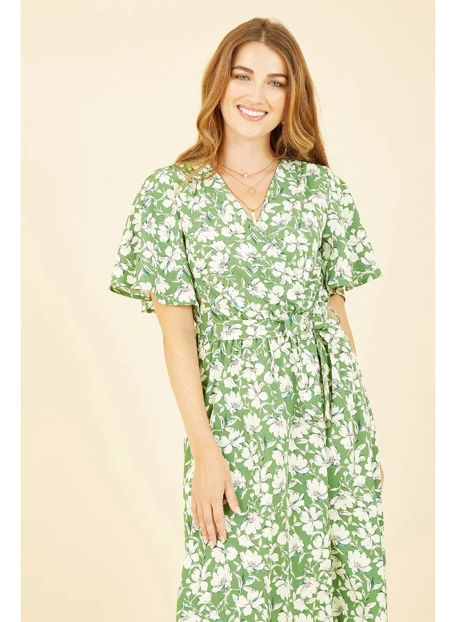 Yumi Floral Print Midi Dress