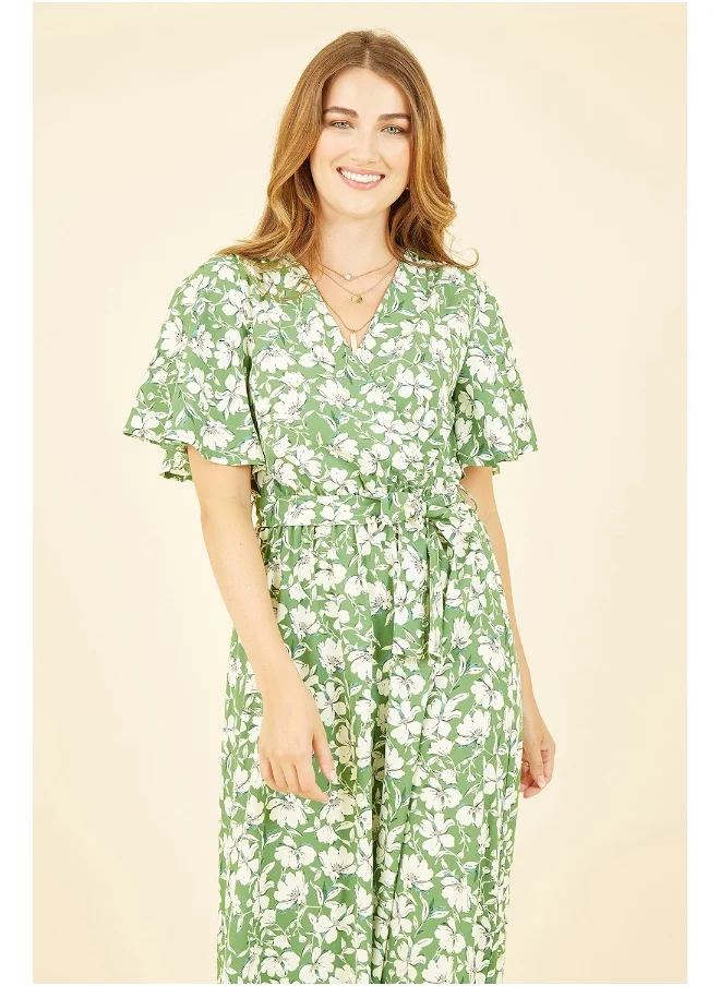 Yumi Floral Print Midi Dress