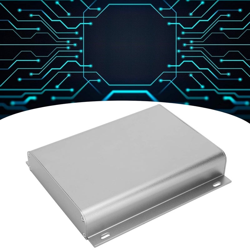 Aluminum Alloy Project Enclosure Case 28x144x160mm Sandblasted Gray for GPS Circuit Board - Image 5