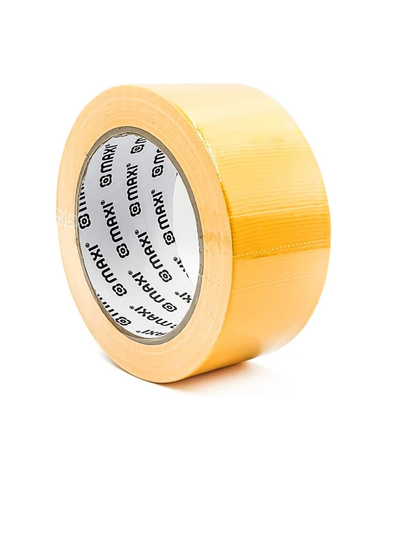 Maxi Cloth Tape Yellow 48MmX25Yards Waterproof Strong Adhesive - Image 1