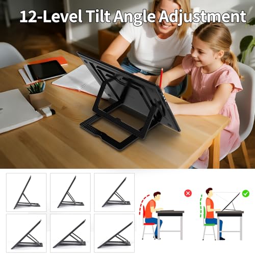 TOHETO Rechargeable A3 Light Board with Stand Super Bright Magnetic Light Pad with Side Buttons Wireless Light Box for Tracing and Drawing Cordless LED Light Table for Diamond Painting Sketching - Image 3