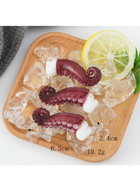 Simulation Autumn Sashimi Model Squid Beard Grilled Iron Plate Squid Small Octopus Props Octopus Squid Dried Grilled Fish-Color:Squid Whiskers (model Version)-Specifications:As Shown In The Picture Size
