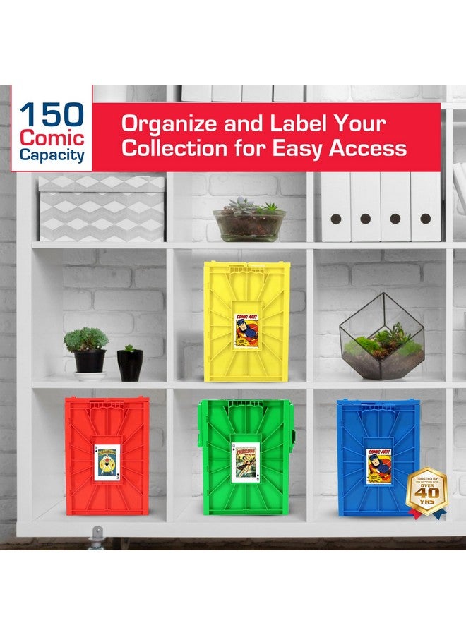 BCW Comic Bin, Black - Holds 150 Comics, Acid Free Storage and Organizer, Heavy Duty Plastic, Stackable, Includes Partition - Image 5