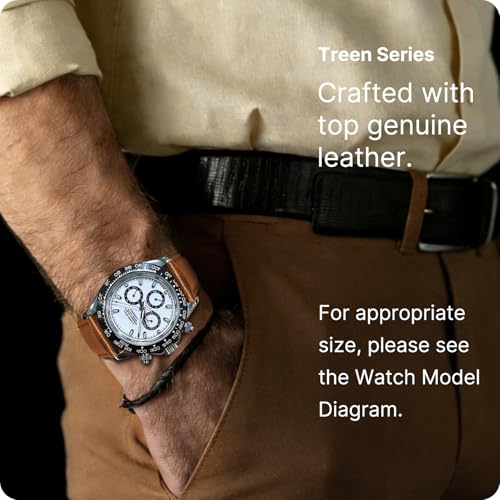 Fullmosa Watch Band, Quick Release Leather Watch Strap for Men Women, Replacement Bands Width 12mm 14mm 16mm 18mm 19mm 20mm 21mm 22mm 24mm - Image 3