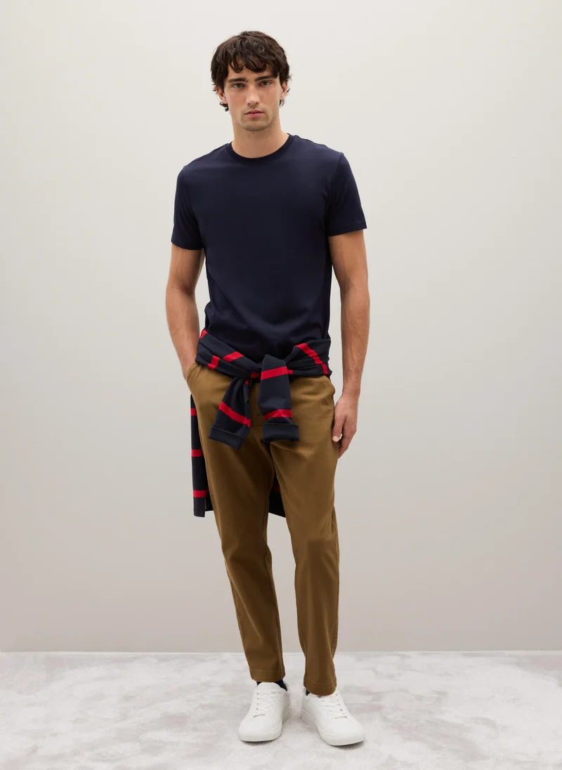 Ovs OVS Blue Pure Cotton T-Shirt