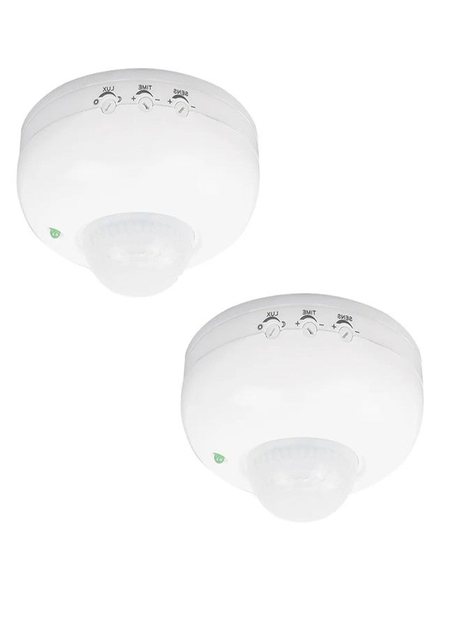 DHRUVPRO 2-Pic Pack 360 Degree Pir Motion Sensor With Light Sensor,Energy Saving Motion Detector Switch With (Ceiling Mounted) - Image 1