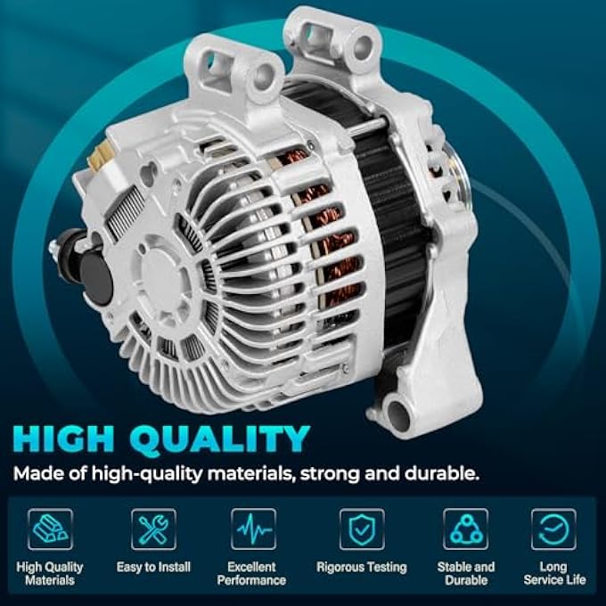 CNYGO 23700-AA701 Alternator Compatible with 2011 2012 2013 Subaru Forester H4 2.5L, 12V 110A 6-Groove Pulley Clockwise Replace for 11579N, 11579, 11083, AL4313X, A002TL0091A - Image 4