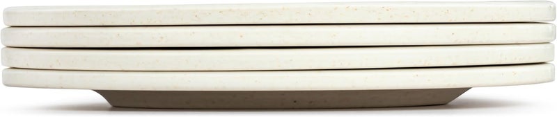 DEMDACO TieDye Design  65 Inch Indigo BlueWhite Melamine Appetizer Snack Plates Set of 4 - Image 3