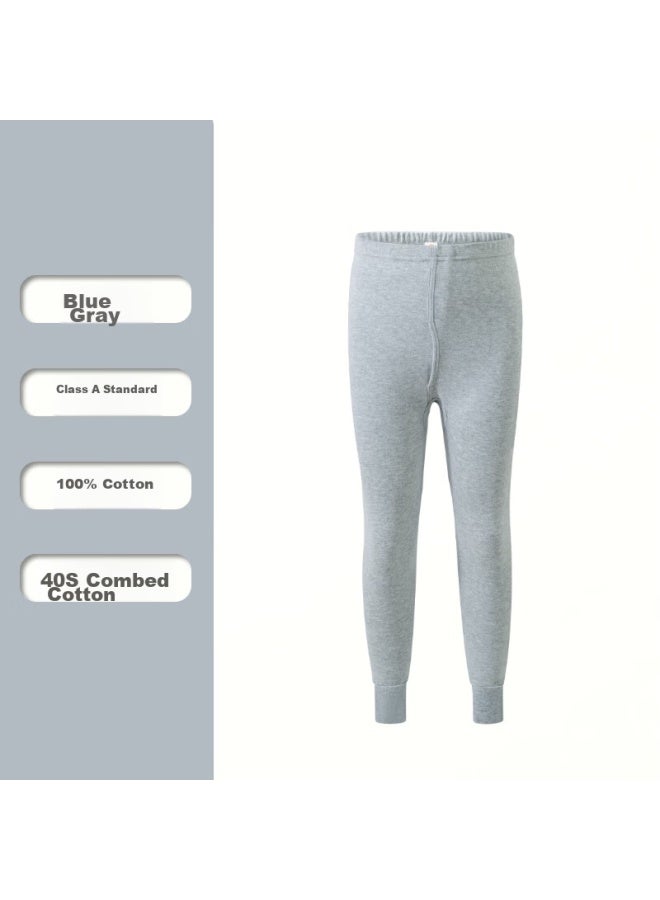 Hengyuanxiang Hengyuanxiang Children's Autumn Long Johns, Thermal Underwear For Boys, Pure Cotton Thin Single-piece Autumn Pants, For Older Children, All-cotton Thermal Base Layer Pants, Cotton Thermal Underpants  - Image 1