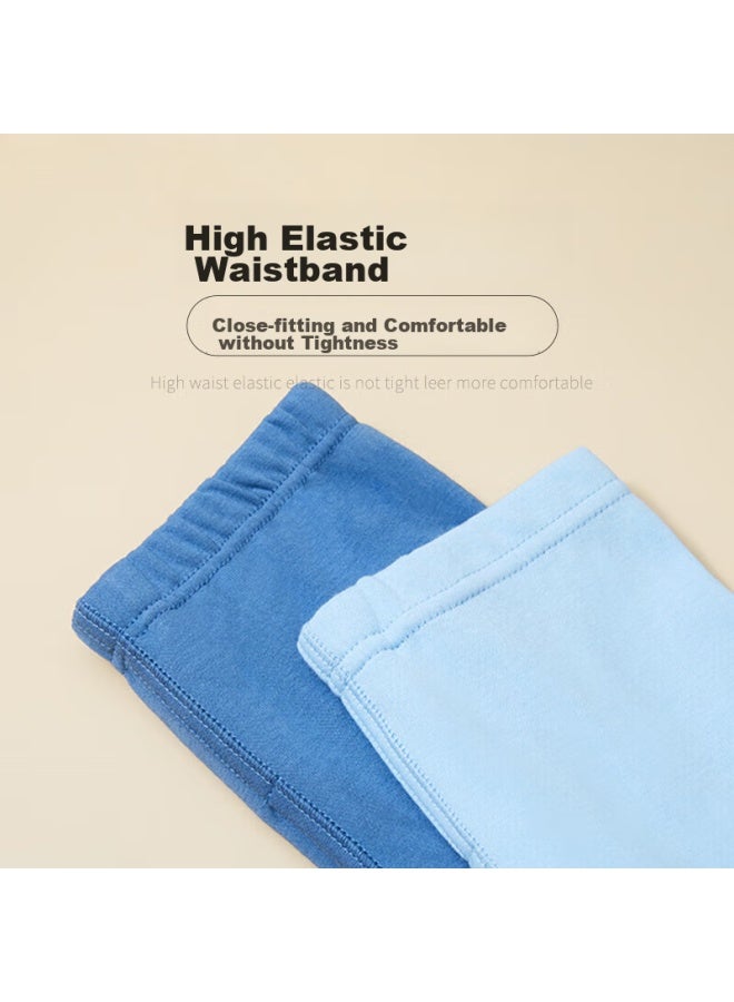 Hengyuanxiang Hengyuanxiang Children's Autumn Long Johns, Thermal Underwear For Boys, Pure Cotton Thin Single-piece Autumn Pants, For Older Children, All-cotton Thermal Base Layer Pants, Cotton Thermal Underpants  - Image 4