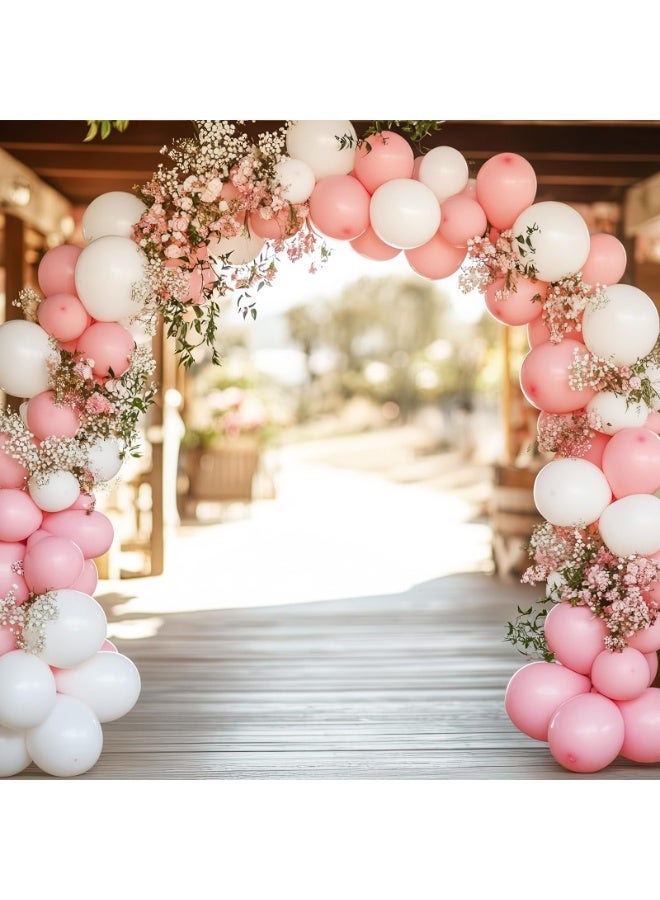 135pcs بالونات البيضاء أحجام مختلفة 18 12 10 5 بوصة لجيلاند قوس ، بالون اللاتكس لحفلة عيد ميلاد الزفاف دش الطفل الذكرى السنوية المعمودية الديكورات - Image 3