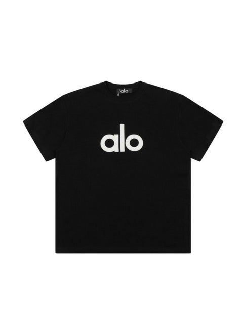 Alo yoga black casual short sleeves