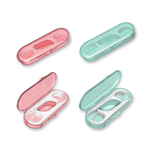 AOCEAN Dental Floss Picks - Travel Floss with Toothpicks - Professional Threader Flossers with 4 Storage Cases - Ideal for Family Hotel and High-Toughness Travel (40Pcs) - Image 1