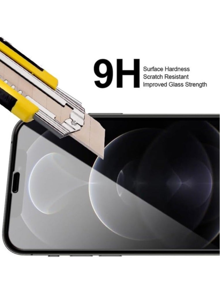 TIGER Tempered Glass Screen Protector for Apple iPhone 12/12 Pro 6.1-Inch | Black/Clear | Ultra HD Clarity | Anti-Scratch, Anti-Fingerprint, Shockproof Protection | Full Coverage Screen Guard for iPhone 12 & iPhone 12 Pro - Image 3
