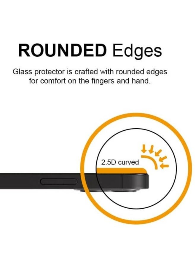 TIGER Tempered Glass Screen Protector for Apple iPhone 12/12 Pro 6.1-Inch | Black/Clear | Ultra HD Clarity | Anti-Scratch, Anti-Fingerprint, Shockproof Protection | Full Coverage Screen Guard for iPhone 12 & iPhone 12 Pro - Image 4