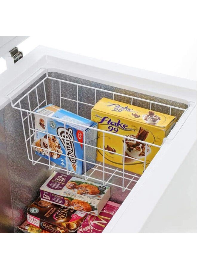 Homics Chest Freezer Baskets 15.5 Inch, Chest Freezer Organizer Bins Metal Wire Storage Baskets with Hanging Handles for Deep Freezer, Set of 2 - Image 4