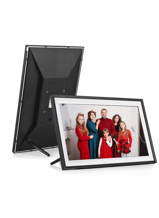 ANDOER 15.6-Inch WiFi Digital Photo Frame Cloud Digital Picture Frame 1920*1080 TFT Screen Touch Control 16GB Storage Auto Rotation Share Photos via APP with Backside Stand Perfect Gift for Festival  - Image 1