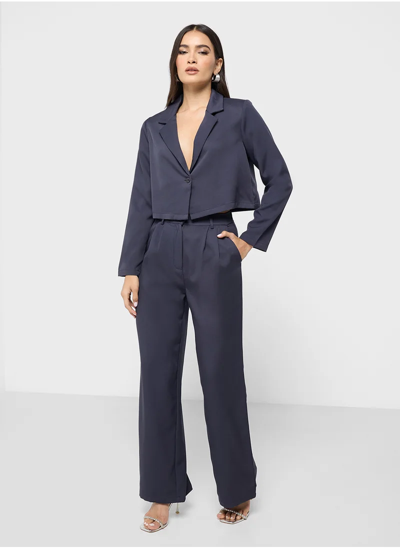 ELLA Cropped Blazer & Pant Set