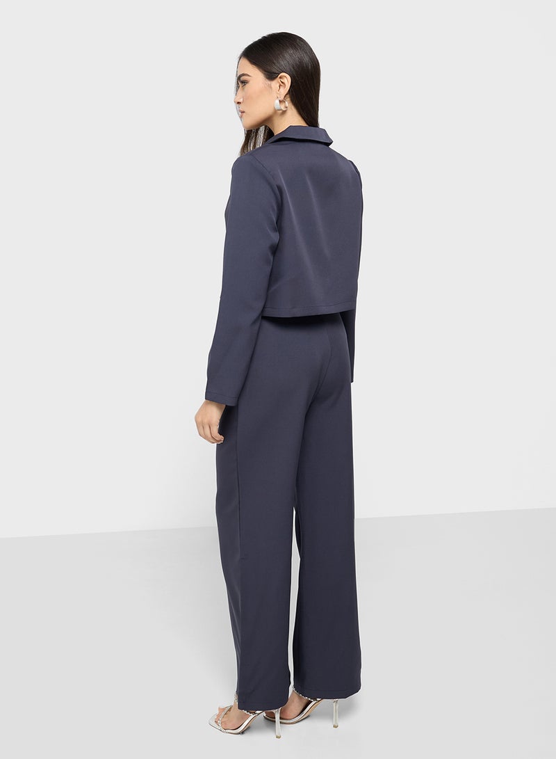 ELLA Cropped Blazer & Pant Set  - Image 2