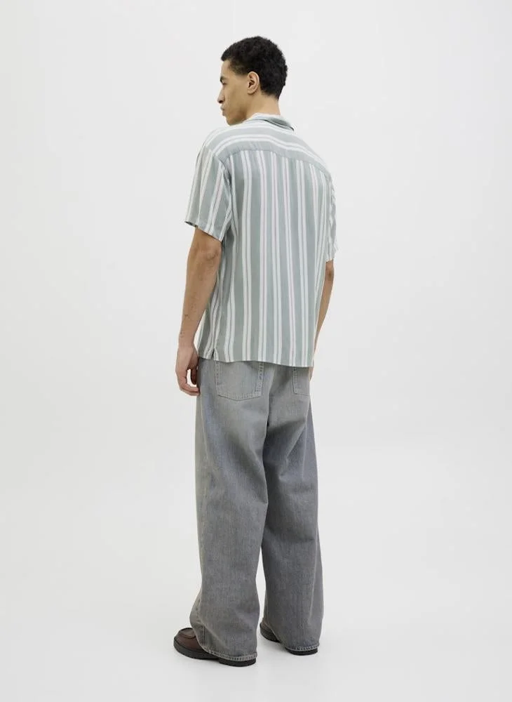 JACK & JONES  Casual Stripe Regular Fit Shirt for Men | Best Price UAE