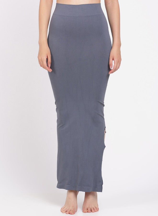 Red Rose RedRose Grey Seamless Saree Shapewear with Elasticated Waistband - Image 1