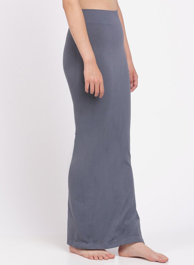 Red Rose RedRose Grey Seamless Saree Shapewear with Elasticated Waistband - Image 2