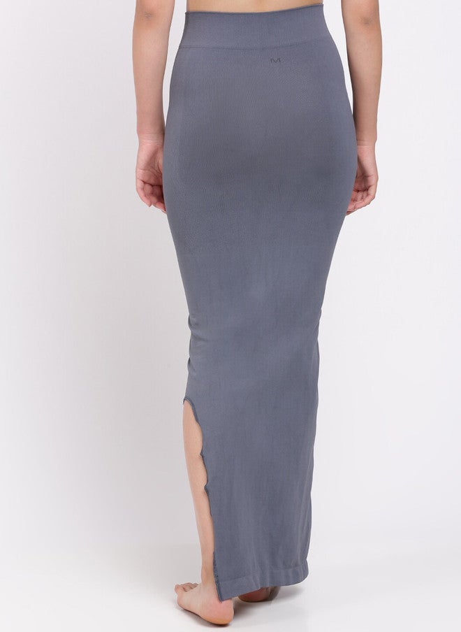 Red Rose RedRose Grey Seamless Saree Shapewear with Elasticated Waistband - Image 4