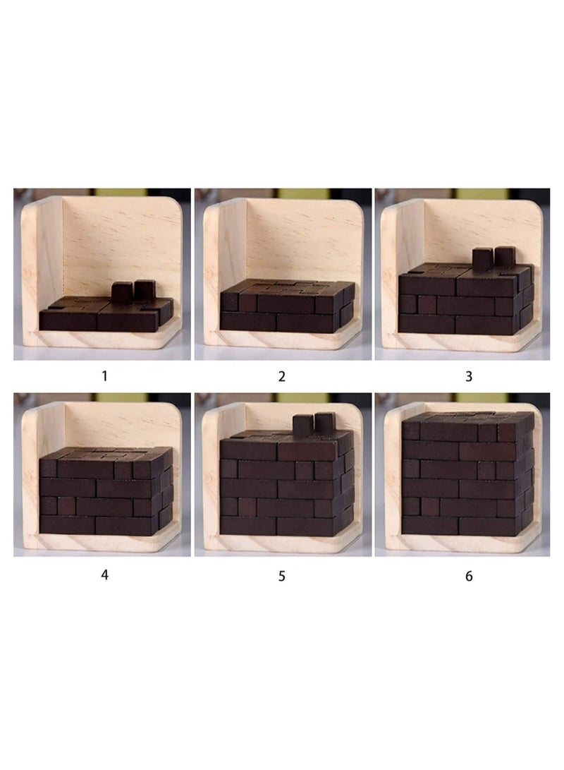 CMGTYYD. لعبة ألغاز ألعاب الدماغ الخشبية ثلاثية الأبعاد لعبة عبقرية لبناء المهارات العبقرية على شكل قطع تعليمية للأطفال والكبار - Image 4