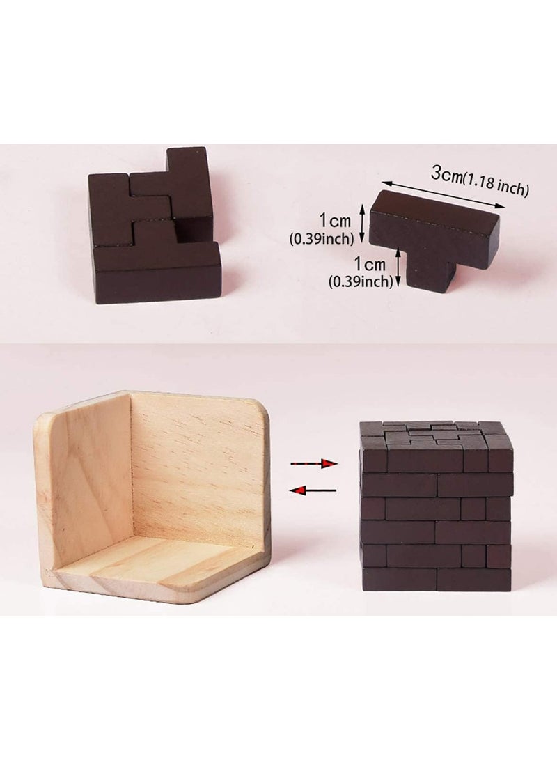 CMGTYYD. لعبة ألغاز ألعاب الدماغ الخشبية ثلاثية الأبعاد لعبة عبقرية لبناء المهارات العبقرية على شكل قطع تعليمية للأطفال والكبار - Image 5