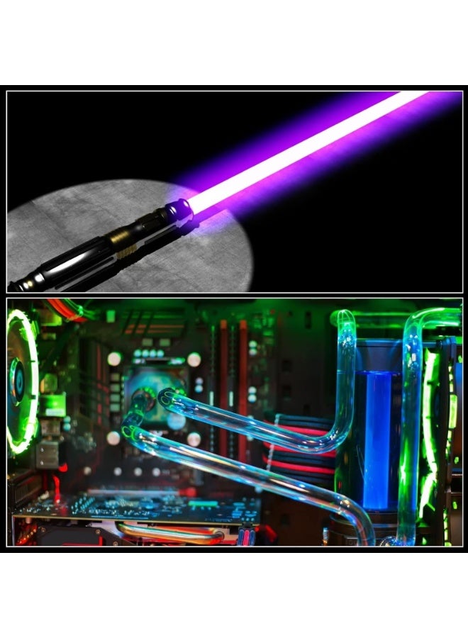 LAMAY 10PCS acrylic tube 5PCS 28 * 2 * 400mm & 5PCS 12 * 1 * 400mm Wall Thickness Plastic Tubing, Clear DIY Acrylic Tube chemicals Resistant Round Polycarbonate Tubing - Image 5