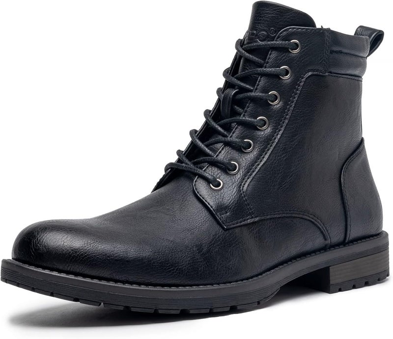 AMAPO Men's Chelsea Boots - Casual Ankle Boots in Black - Image 1