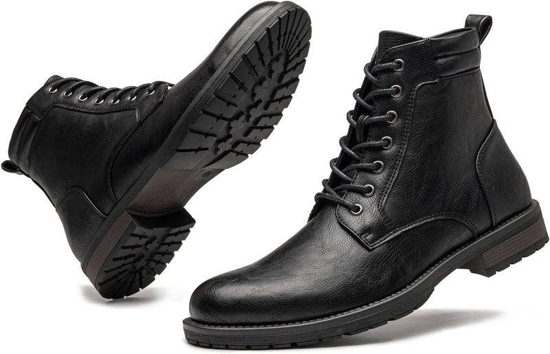 AMAPO Men's Chelsea Boots - Casual Ankle Boots in Black - Image 3