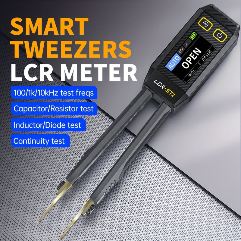 LCR-ST1 Compact Tweezers For Testing Resistance Capacitance Inductance Continuity And Diodes - Image 3