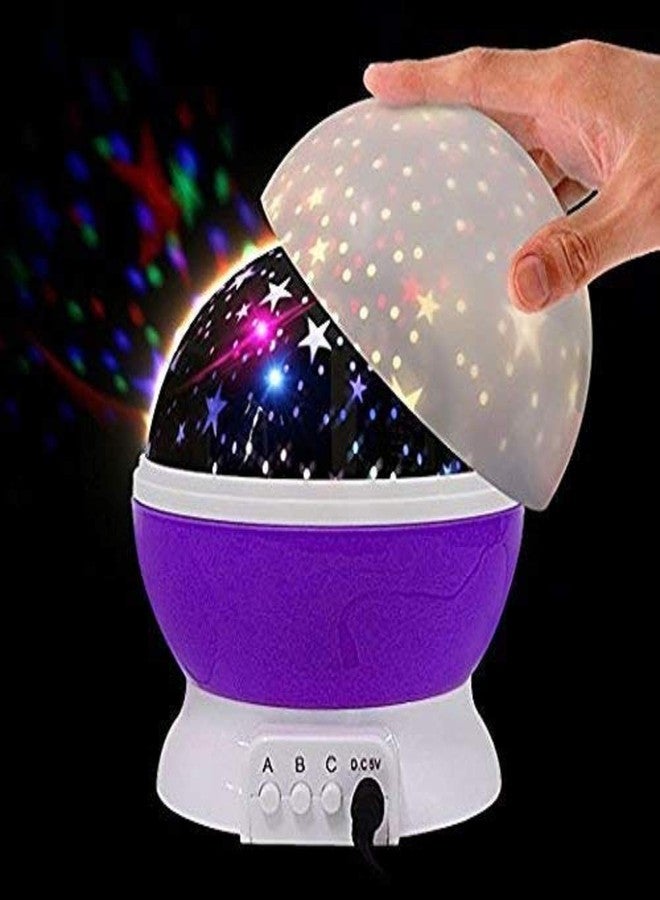 Florastic Star Moon Night Led Projector Color Changing Bed Light Lamp for Bedroom (Multicolour) - Image 3
