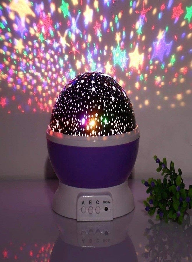 Florastic Star Moon Night Led Projector Color Changing Bed Light Lamp for Bedroom (Multicolour) - Image 1