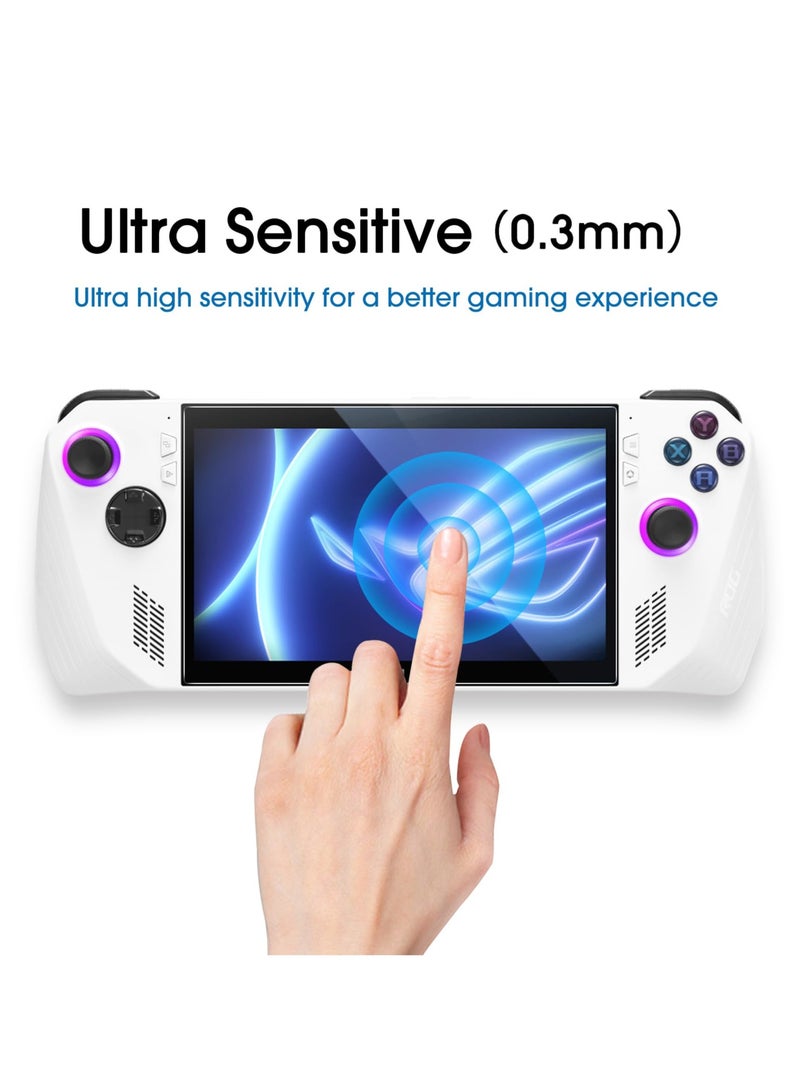 Screen Protector Glass for ASUS ROG Ally X Handheld 7 Inch 2024 Premium 9H Tempered Glass Screen Protector (2 Pack)  - Image 4