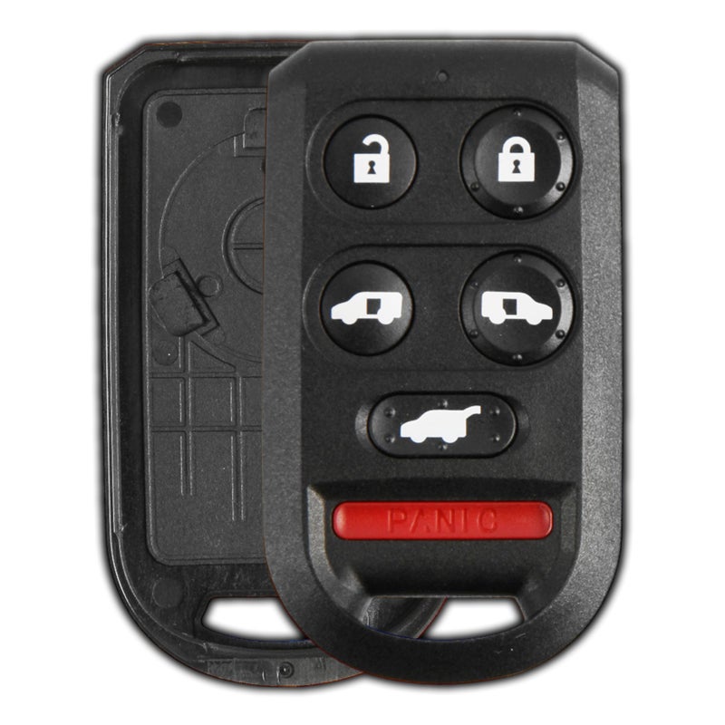 KeylessOption Key Fob Cover Case Replacement for 2005 2006 2007 2008 2009 2010 Honda Odyssey Remote Shell 6Button OUCG8D399HA No Programming Necessary