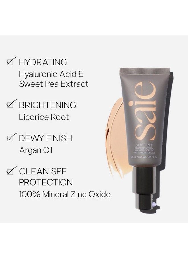 Saie - Slip Tint Spf 35 Tinted Moisturizer Light Coverage Moisturizer + Broad Spectrum Zinc Oxide Sunscreen Shade Five (1.35 Oz) - Image 1