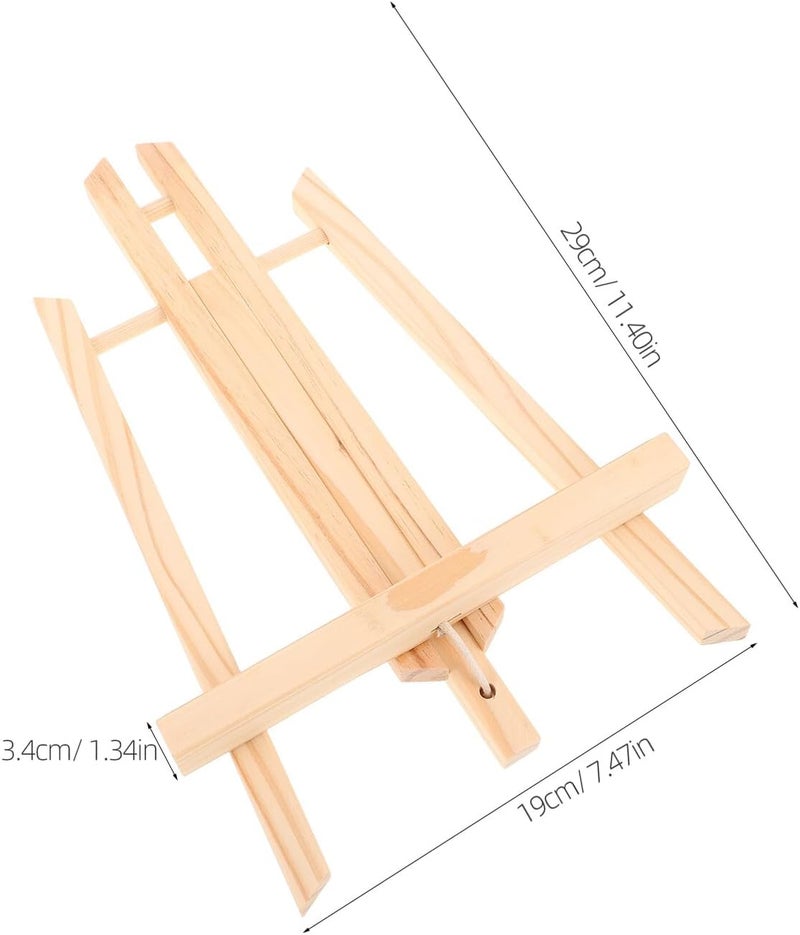 Wooden Tripod Easel Stand 30cm Small Tabletop Easel for Painting Canvas Display Art Projects and Picture Frames - Image 2