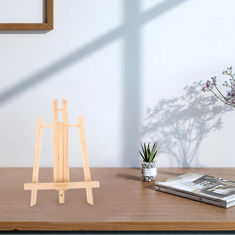 Wooden Tripod Easel Stand 30cm Small Tabletop Easel for Painting Canvas Display Art Projects and Picture Frames - Image 3
