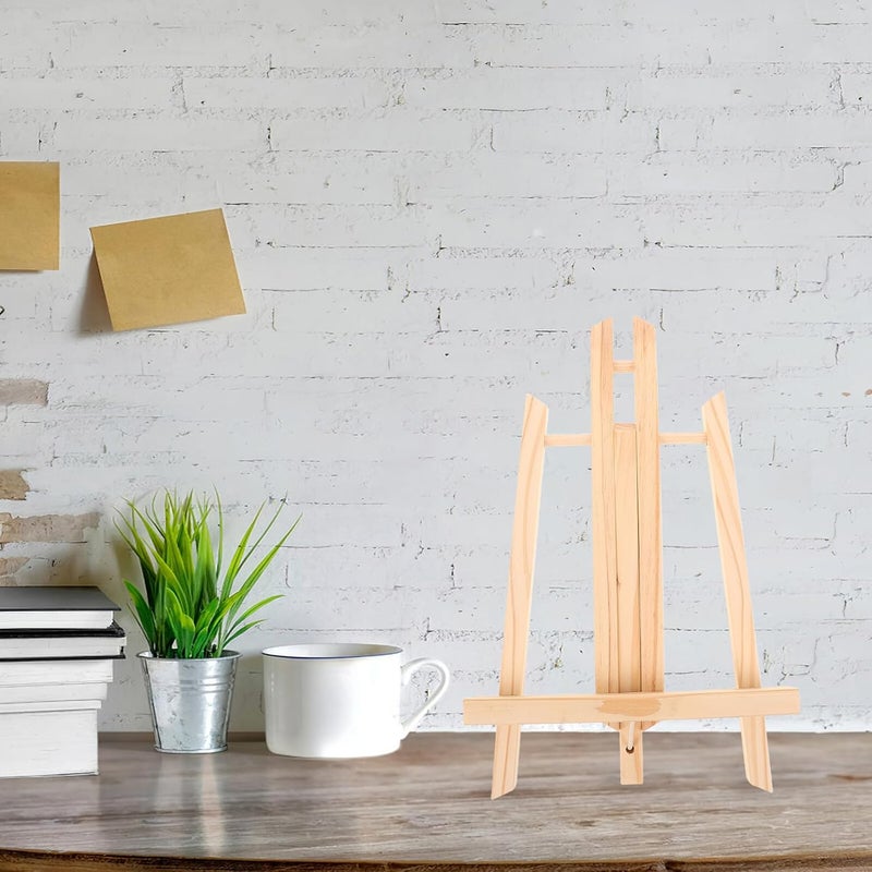 Wooden Tripod Easel Stand 30cm Small Tabletop Easel for Painting Canvas Display Art Projects and Picture Frames - Image 4