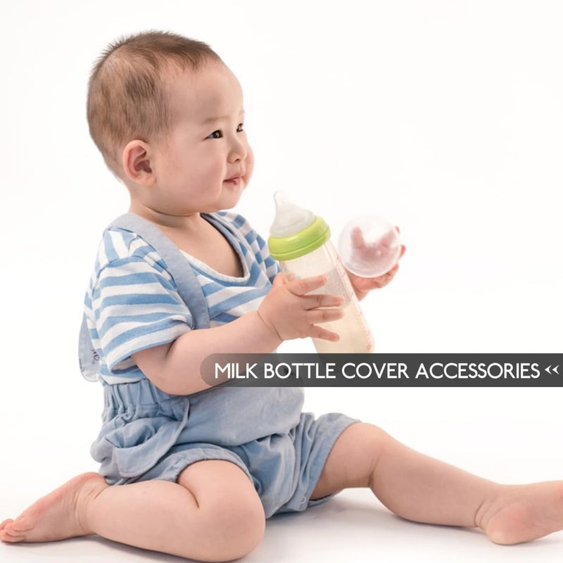Vaguelly 3 Pcs Baby Bottle Cap Bottle Replacement Caps Pump Parts Dome Lid Protects Nipples 244X244X216in - Image 3