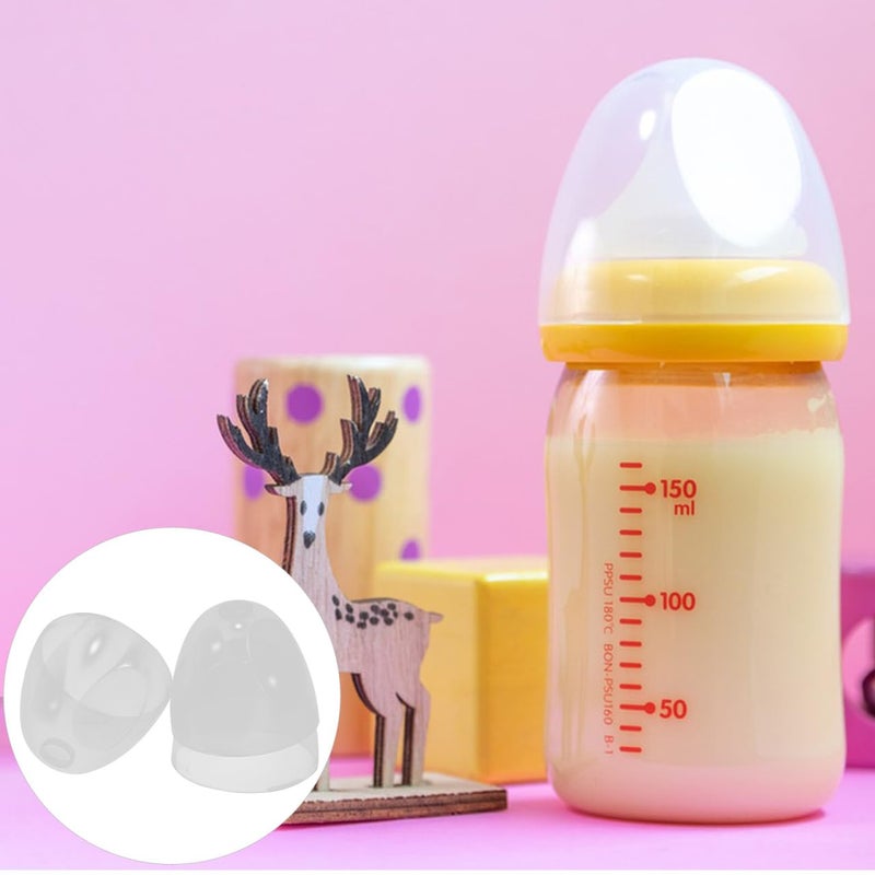 Vaguelly 3 Pcs Baby Bottle Cap Bottle Replacement Caps Pump Parts Dome Lid Protects Nipples 244X244X216in - Image 5