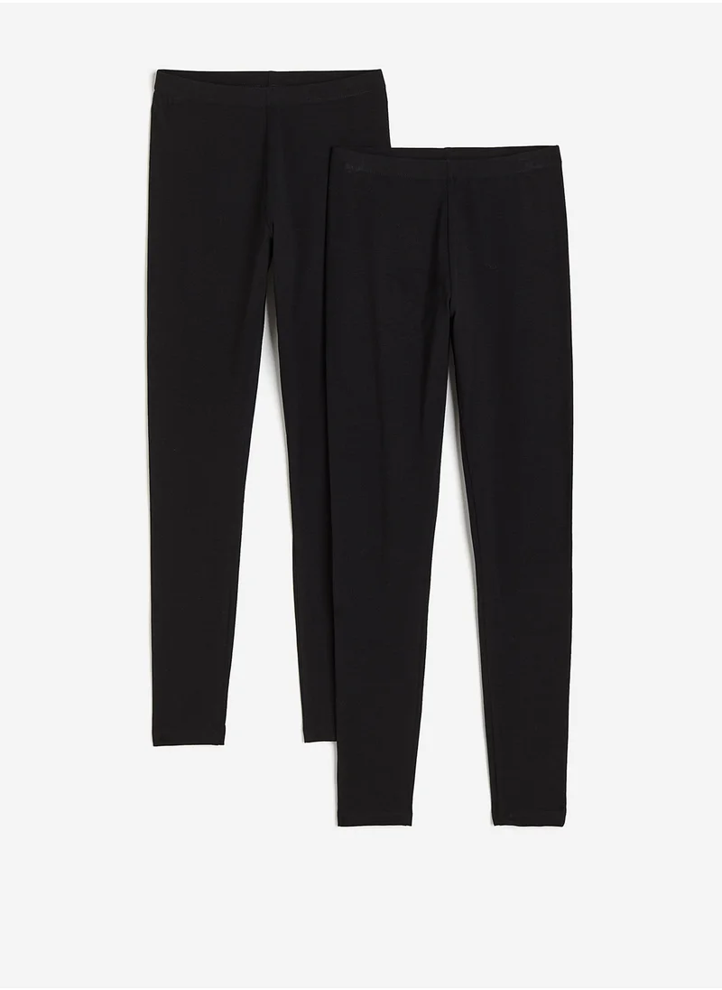 H&M 2-Pack Jersey Leggings