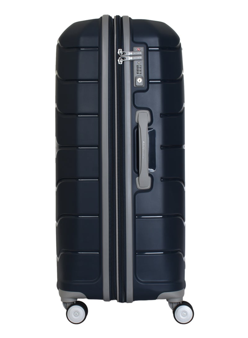 سامسونايت حقيبة سفر صلبة (فري فورم) بمقاس 75/28 مع عجلات دوارة – لون كحلي - Image 2