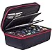 SIQUK Dice Storage Case Big Capacity DND Dice Case Dice Organizer Box With Handle and Double Removable Slotted Tray Dice Organizer Case for Dungeons Dragons and Other RPG Table Game Red - Image 3