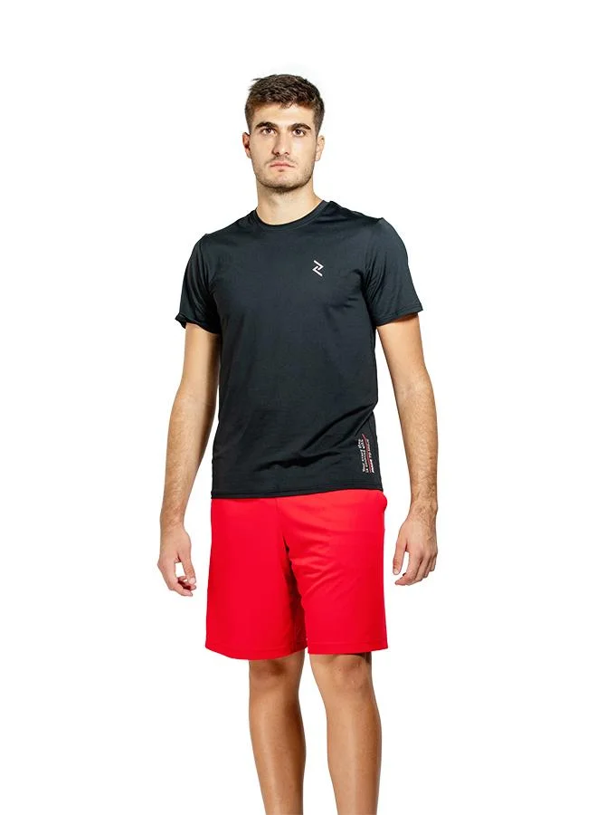 زيسي تيشيرت رجالي بأكمام قصيرة وياقة دائرية