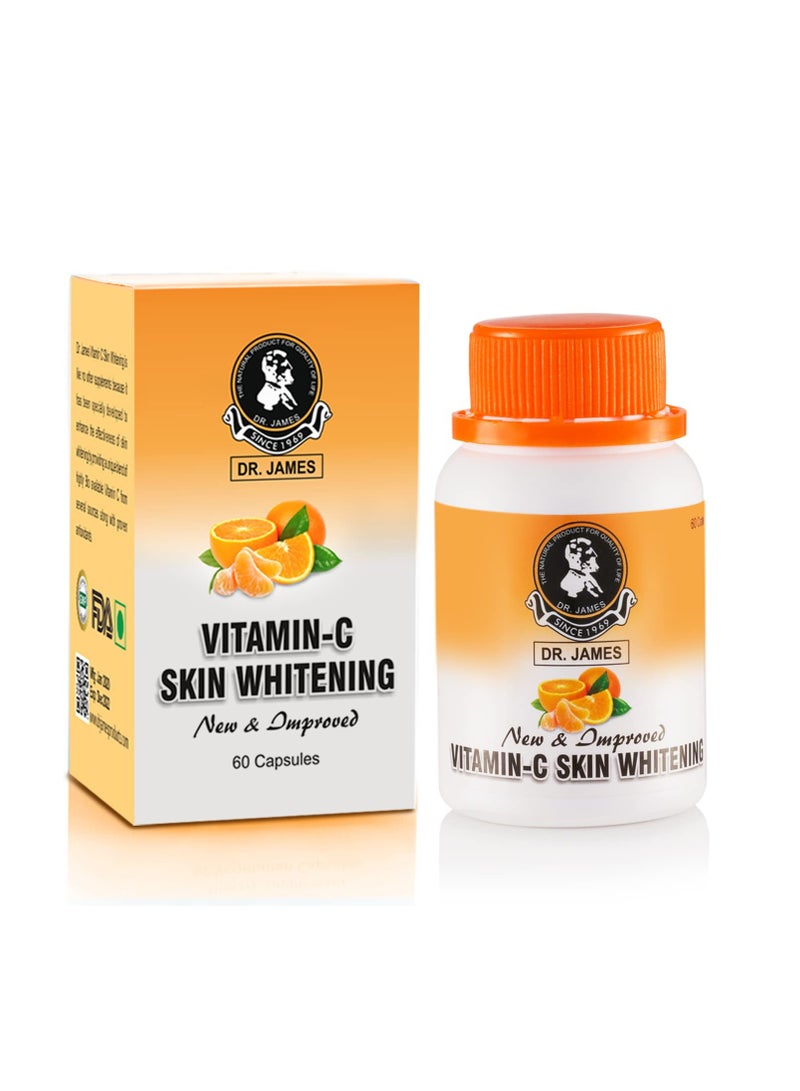DR. JAMES Skin Whitening Capsules Vitamin-C Enriched Formula For Flawless Skin